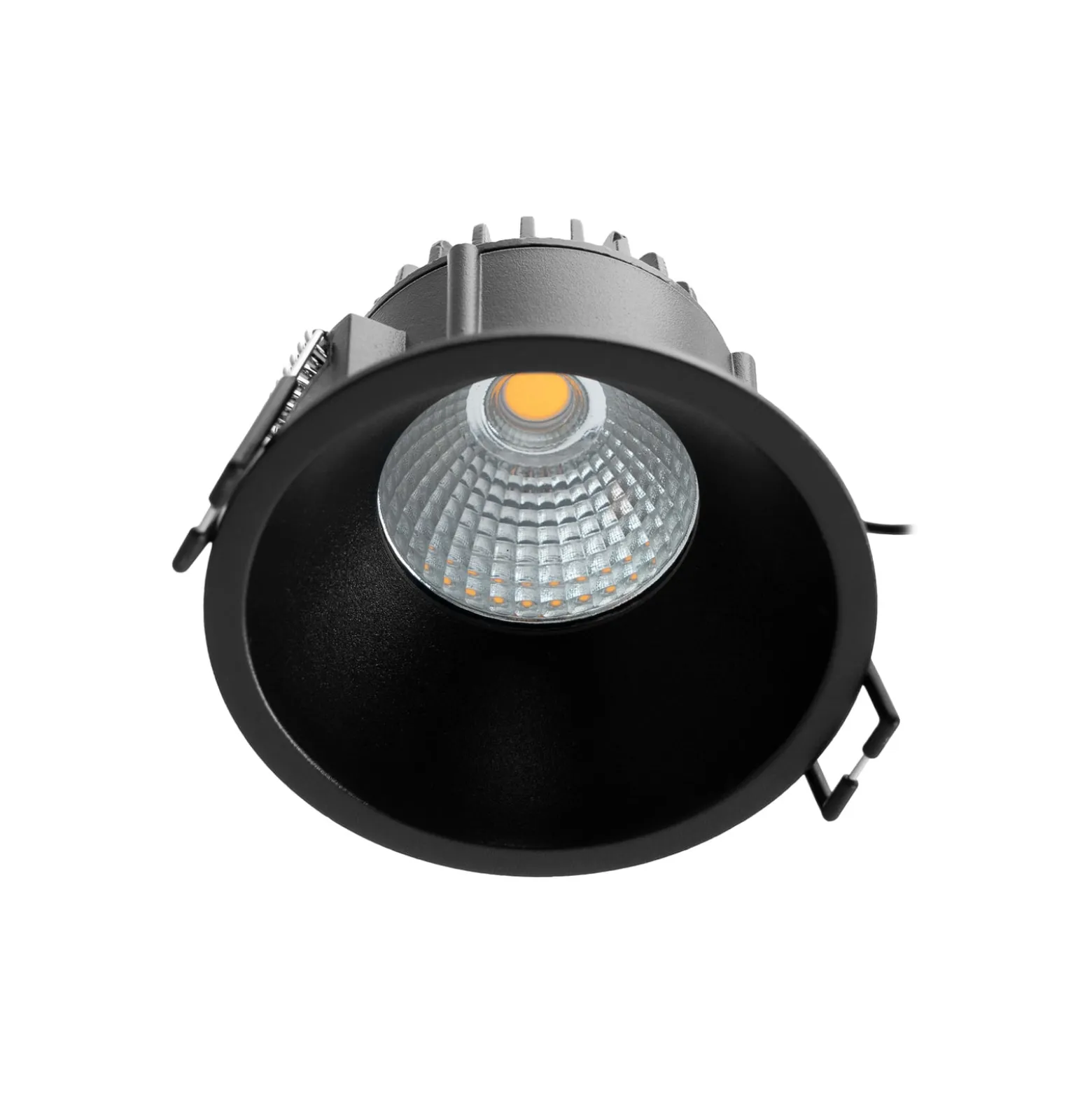 Arcchio LED-alasvalo Niria, musta, 4000K