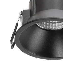 Arcchio LED-alasvalo Niria, musta, 4000K