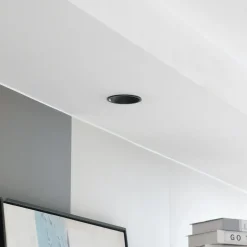 Arcchio LED-alasvalo Niria, musta, 4000K
