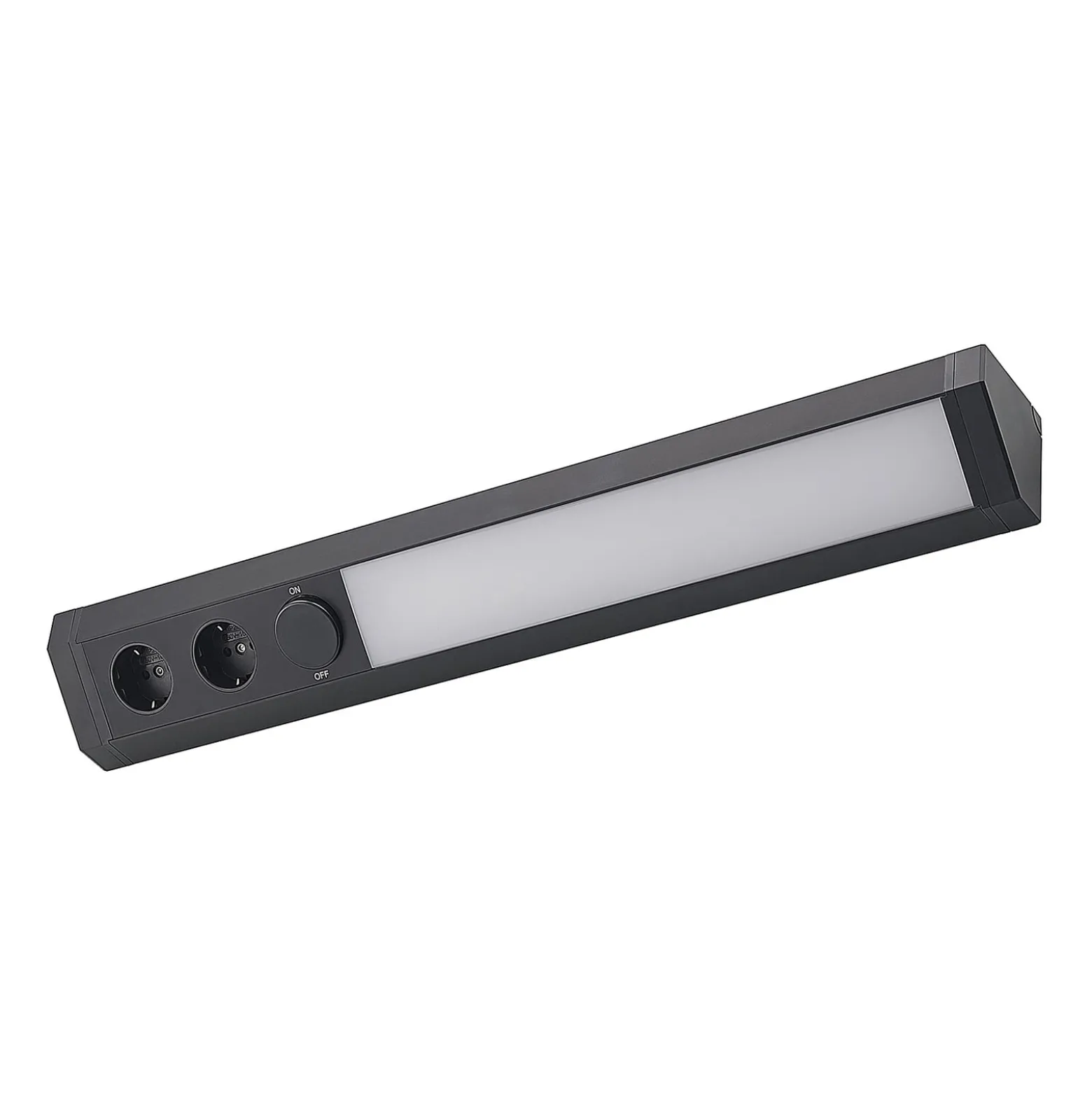 Arcchio LED-kaapinalainen valaisin Ovano, 62 cm, musta, alumiini