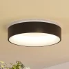 Arcchio LED-kattovalaisin Aleksi, Ø 45cm, musta, metalli, CCT