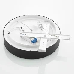 Arcchio LED-kattovalaisin Aleksi, Ø 45cm, musta, metalli, CCT