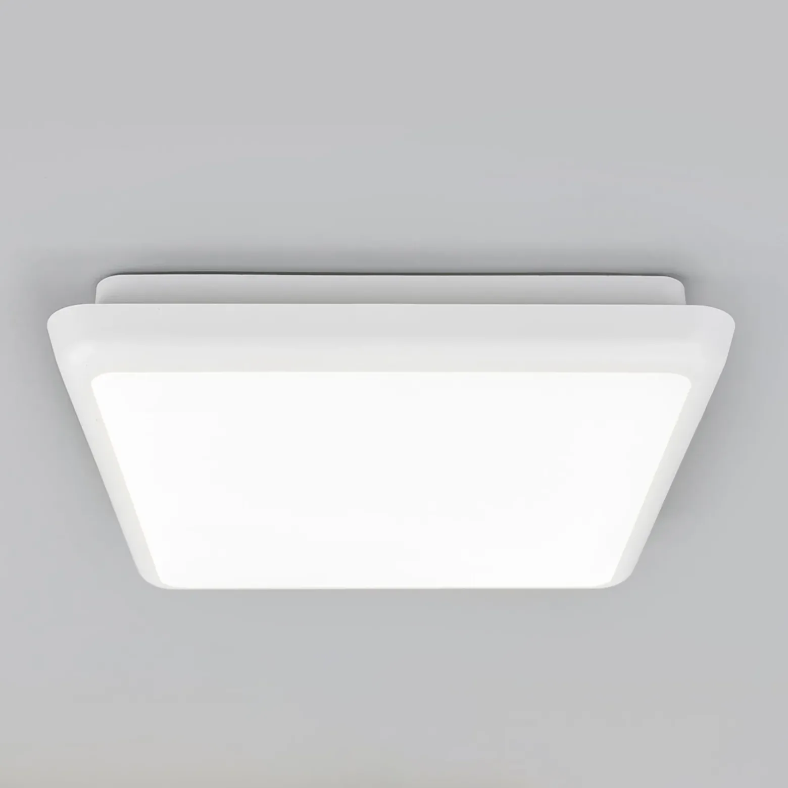 Arcchio LED-kattovalaisin Augustin, 25 x 25 cm, valkoinen, IP54