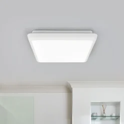 Arcchio LED-kattovalaisin Augustin, 25 x 25 cm, valkoinen, IP54