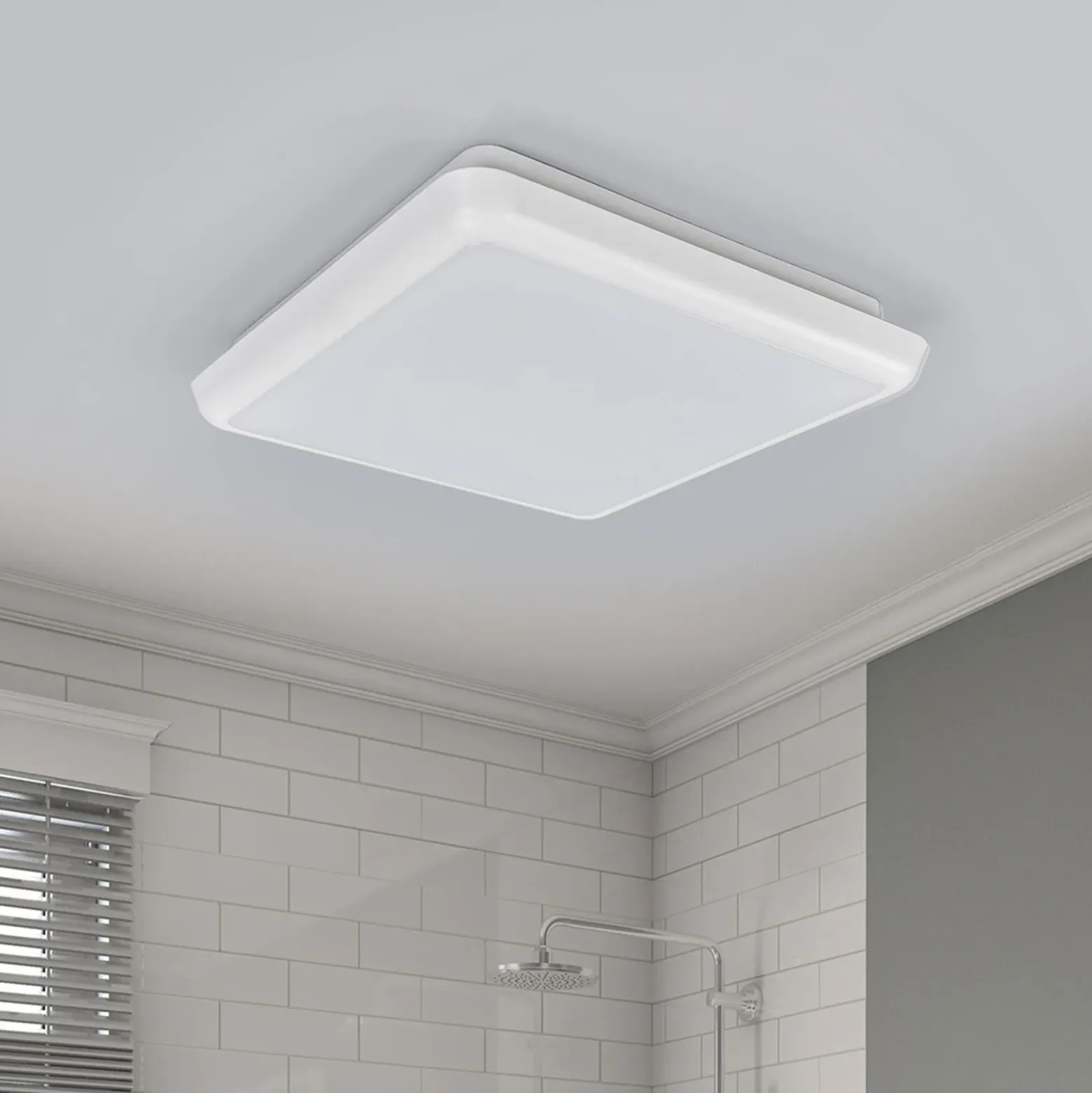 Arcchio LED-kattovalaisin Augustin, 25 x 25 cm, valkoinen, IP54