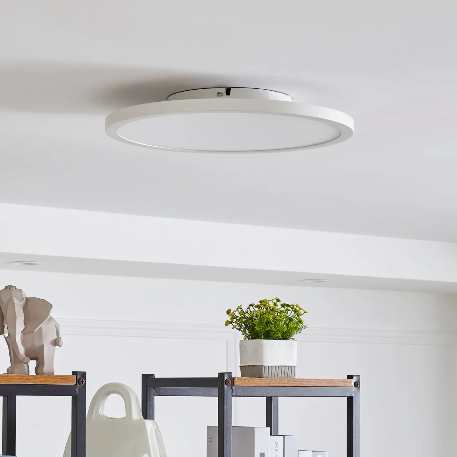 Arcchio LED-kattovalaisin Brenda, Ø 40 cm, CCT, kaukosäädin