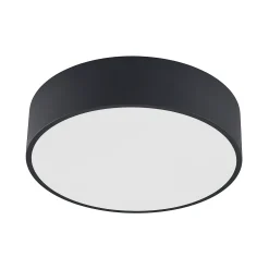 Arcchio LED-kattovalaisin Noabelle, Ø 40 cm, musta, metallia