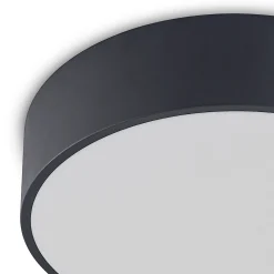 Arcchio LED-kattovalaisin Noabelle, Ø 40 cm, musta, metallia