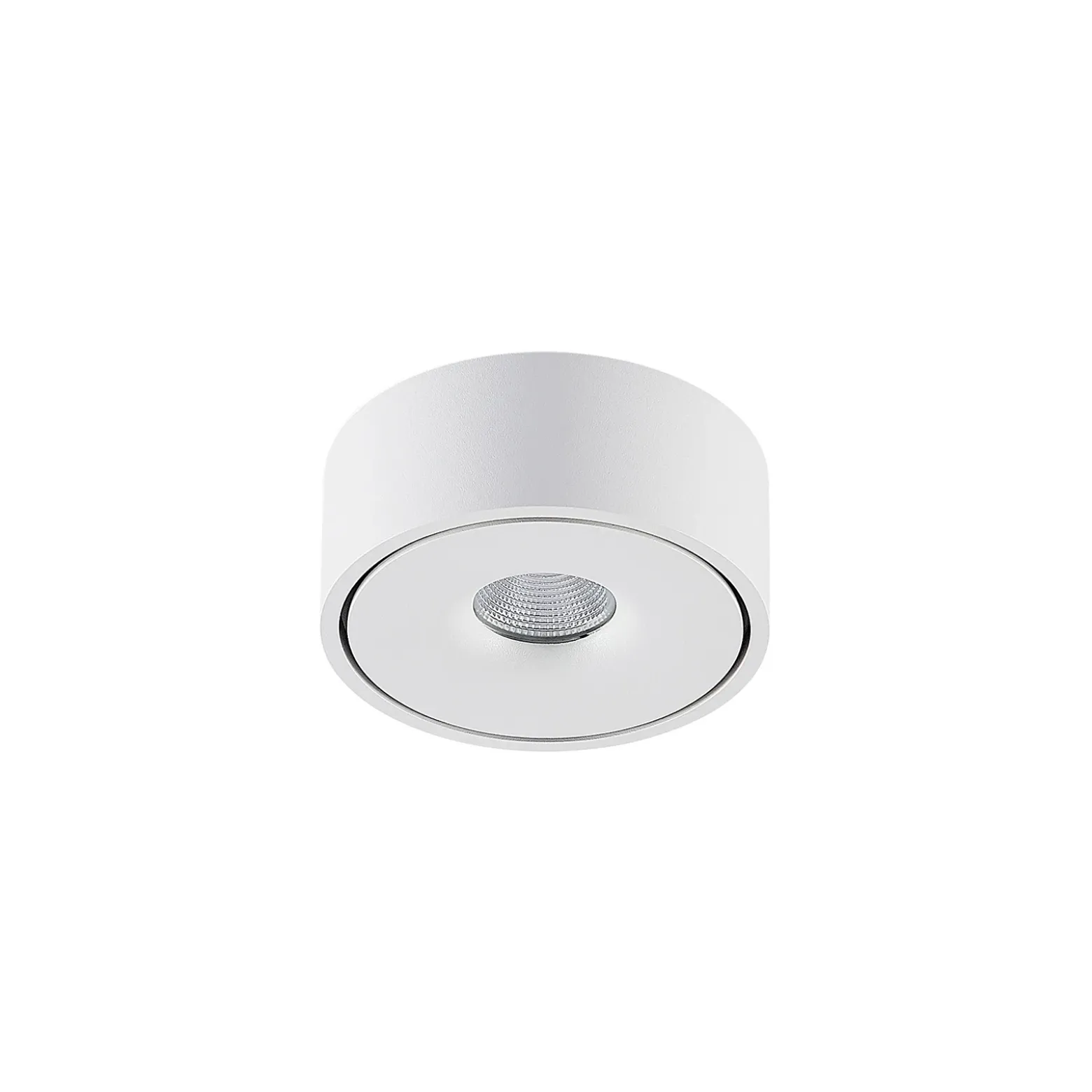Arcchio LED-kattovalaisin Rotari, valkoinen, metalli, Ø 12 cm
