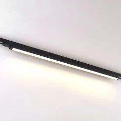 Arcchio LED-kiskovalaisin Harlow, musta, 109 cm, 3 000 K