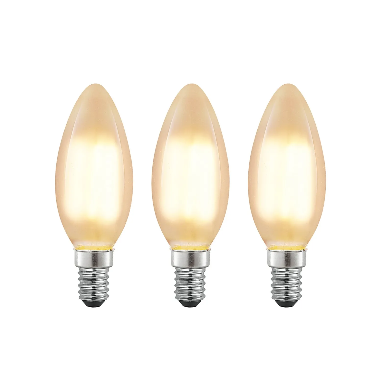 Arcchio LED-kynttilävalaisin E14, 4 W, 2700 K, himmennettävä, 3 kpl:n setti