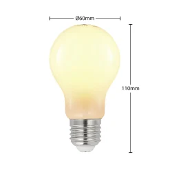 Arcchio LED-lamppu A60, E27, 4 W, 2 700 K, opaalilasi, himmennettävä