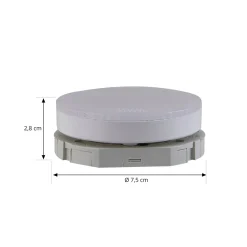 Arcchio LED-lamppu GX53 8 W, himmennettävä, 3 000 K, halkaisija 7,4 cm