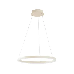 Arcchio LED-riippuvalaisin Albiona, beige, 1 rengas, halkaisija 60 cm