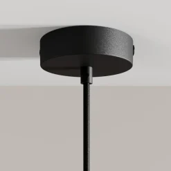 Arcchio LED-riippuvalaisin Franka, 1-valo, Ø 4 cm, musta