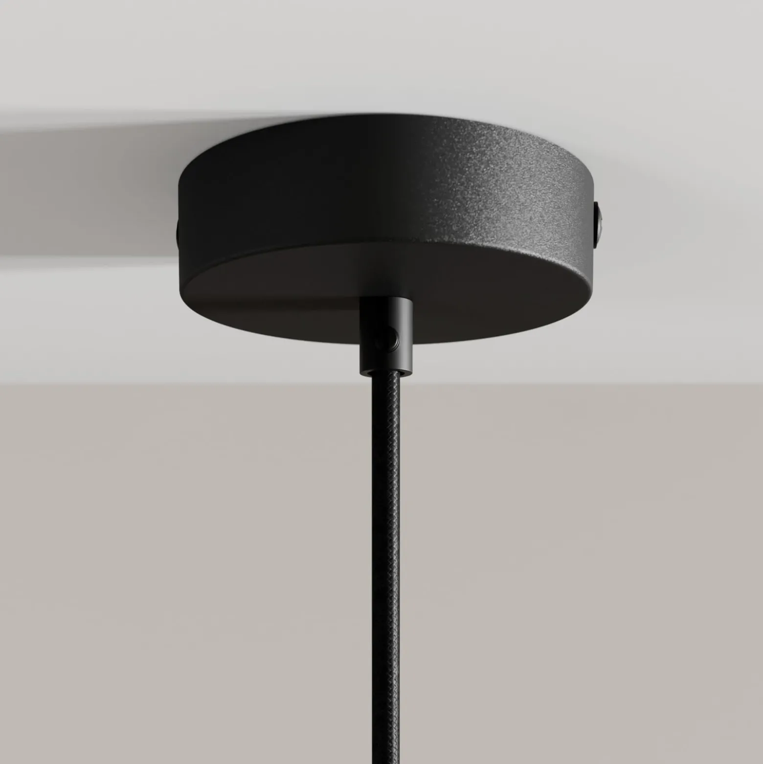 Arcchio LED-riippuvalaisin Franka, 1-valo, Ø 4 cm, musta