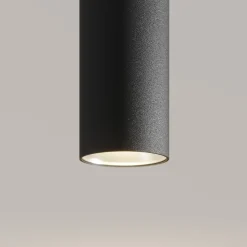Arcchio LED-riippuvalaisin Franka, 1-valo, Ø 4 cm, musta