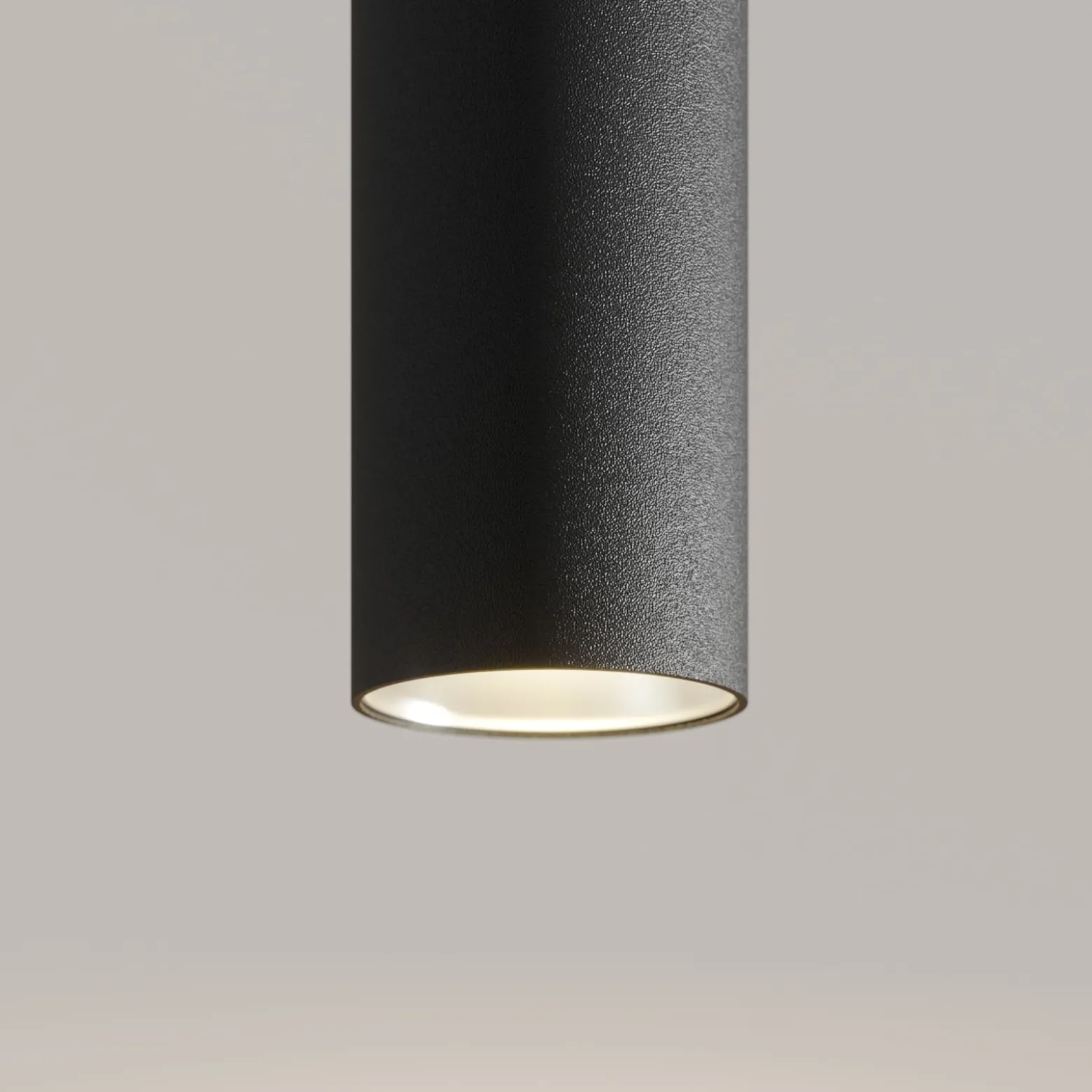 Arcchio LED-riippuvalaisin Franka, 1-valo, Ø 4 cm, musta