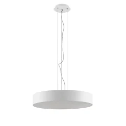 Arcchio LED-riippuvalaisin Noabelle, Ø 60 cm, valkoinen, metalli