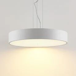 Arcchio LED-riippuvalaisin Noabelle, Ø 60 cm, valkoinen, metalli