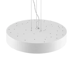 Arcchio LED-riippuvalaisin Noabelle, Ø 60 cm, valkoinen, metalli