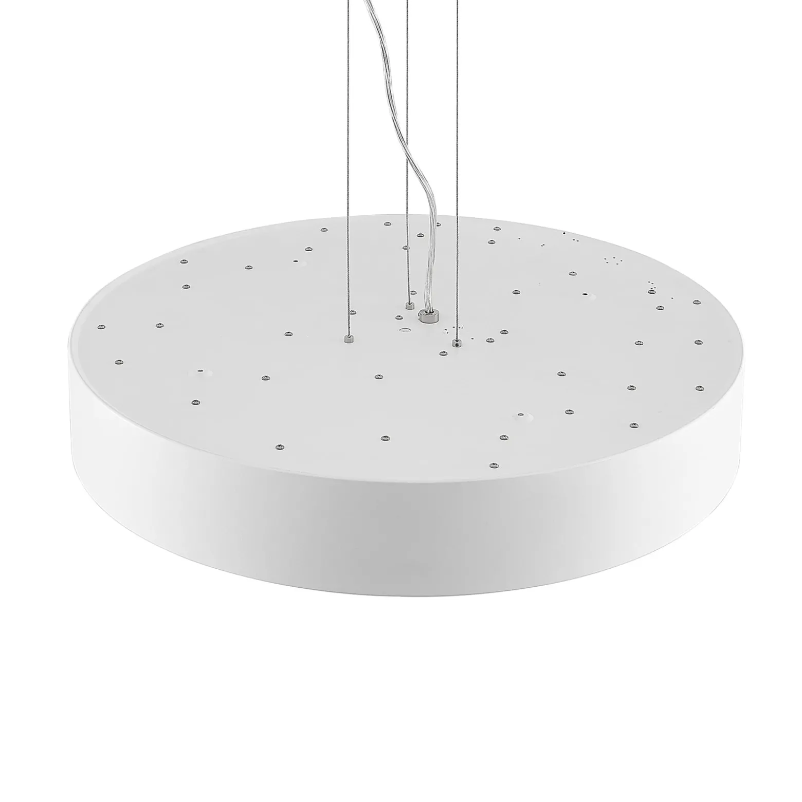 Arcchio LED-riippuvalaisin Noabelle, Ø 60 cm, valkoinen, metalli