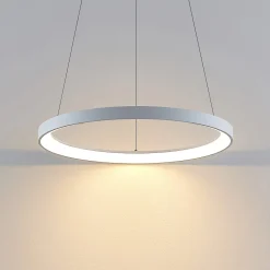 Arcchio LED-riippuvalaisin Vivy, Ø 58 cm, valkoinen, metalli