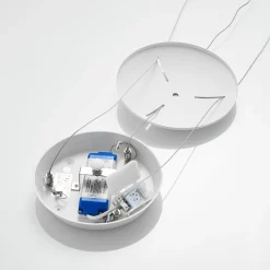 Arcchio LED-riippuvalaisin Vivy, Ø 38 cm, valkoinen, metalli