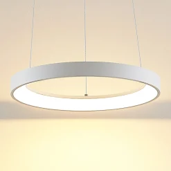 Arcchio LED-riippuvalaisin Vivy, Ø 38 cm, valkoinen, metalli