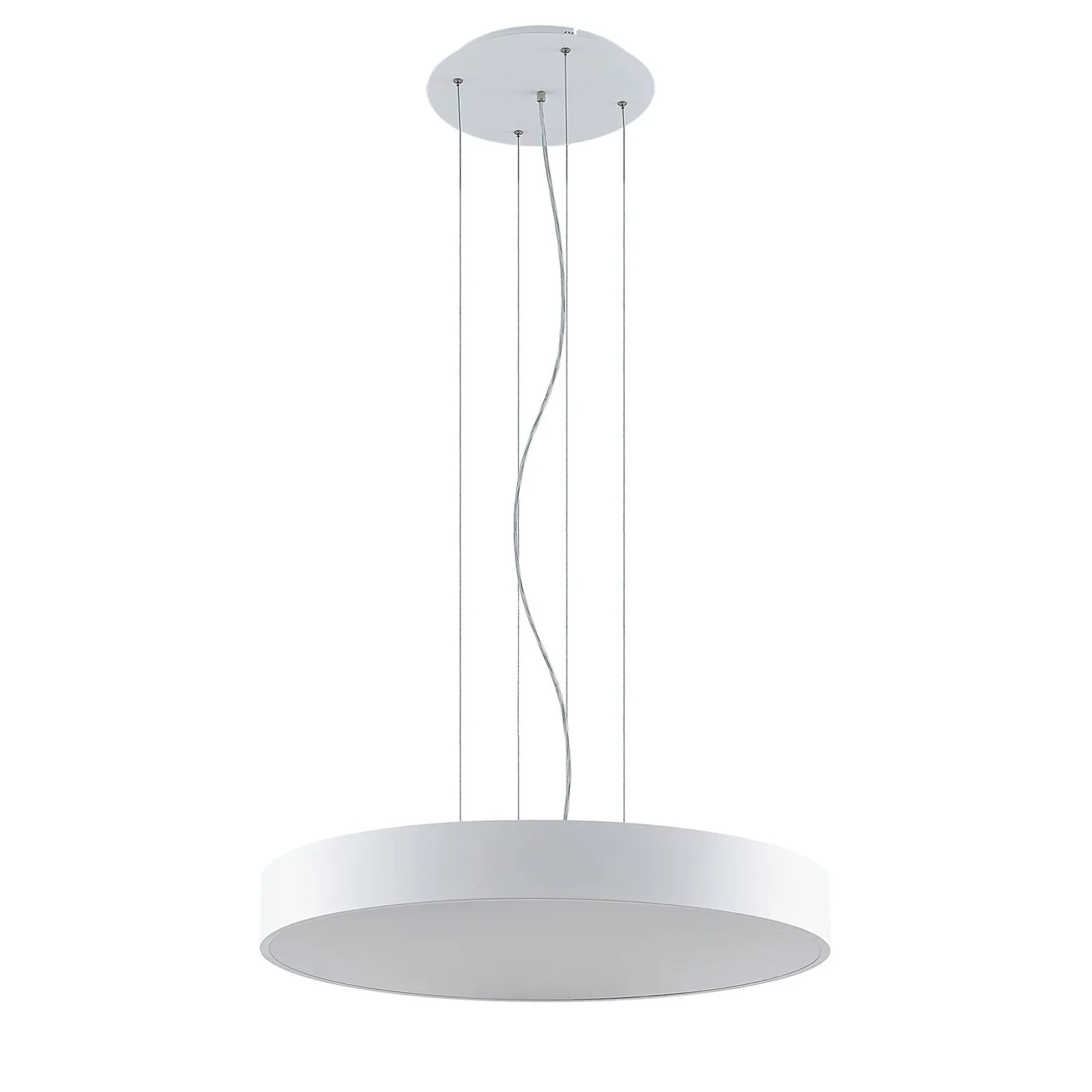 Arcchio LED-ripustusvalaisin Noabelle, Ø 80 cm, valkoinen, metallia