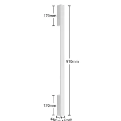 Arcchio LED-seinävalaisin Ivano, 91 cm, valkoinen, alumiini