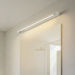 Arcchio LED-seinävalaisin Jora, 90 cm, valkoinen, kääntyvä, IP44