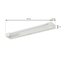 Arcchio LED-seinävalaisin Jora, 60 cm, valkoinen, kääntyvä, IP44