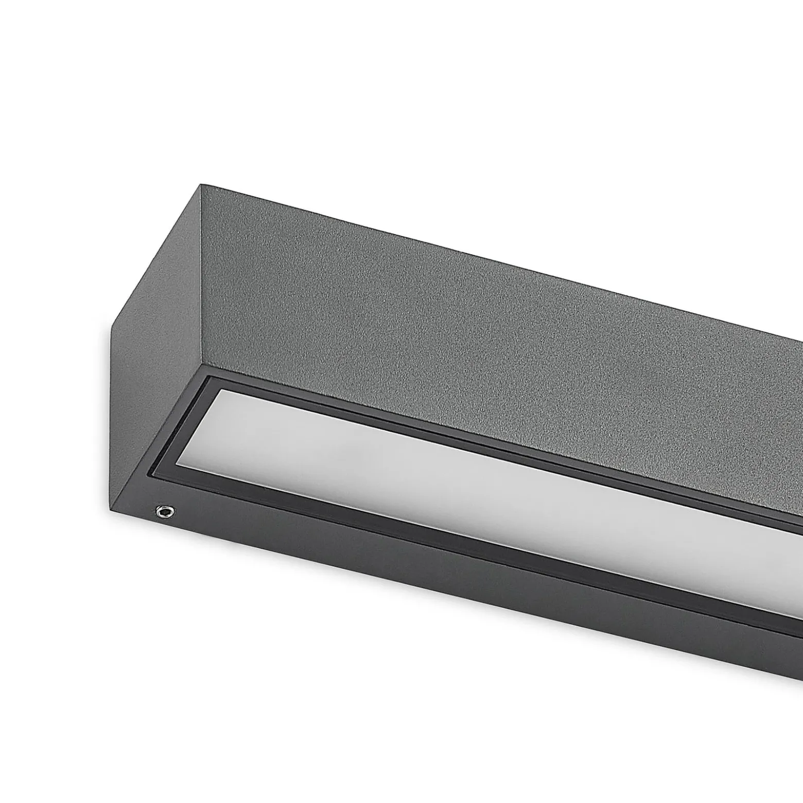 Arcchio LED-seinävalaisin Lengo, 50 cm, 1-lamppuinen, antrasiitti, CCT