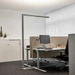 Arcchio LED-toimiston lattiavalaisin Jolinda, hopea, CCT, anturi,