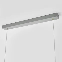 Arcchio LED toimisto-riippuvalaisin Jolinda, hopea, 118cm, ylös/alas, ylös/alas