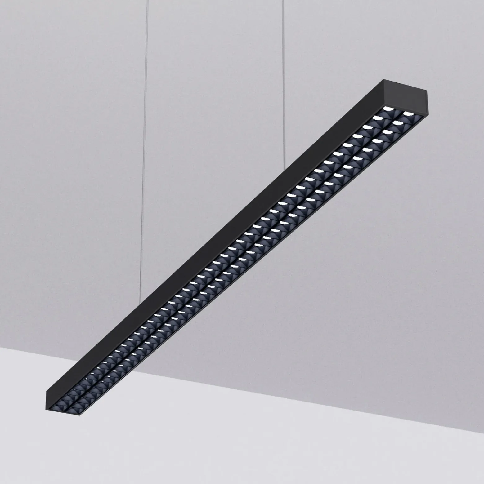 Arcchio LED toimisto-riippuvalaisin Jolinda, musta, 118cm, ylös/alas,