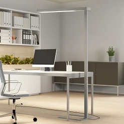 Arcchio LED-toimistovalaisin Susi, hopea, anturi, himmennin, CCT-arvo