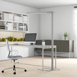 Arcchio LED-toimistovalaisin Susi, hopea, anturi, himmennin, CCT-arvo