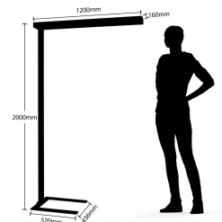 Arcchio LED-toimistovalaisin Susi, valkoinen, anturi, kosketushimmennin
