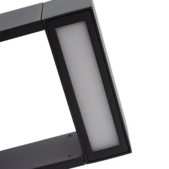 Arcchio LED-ulkoseinälamppu Kovato, liiketunnistin, tummanharmaa, IP65
