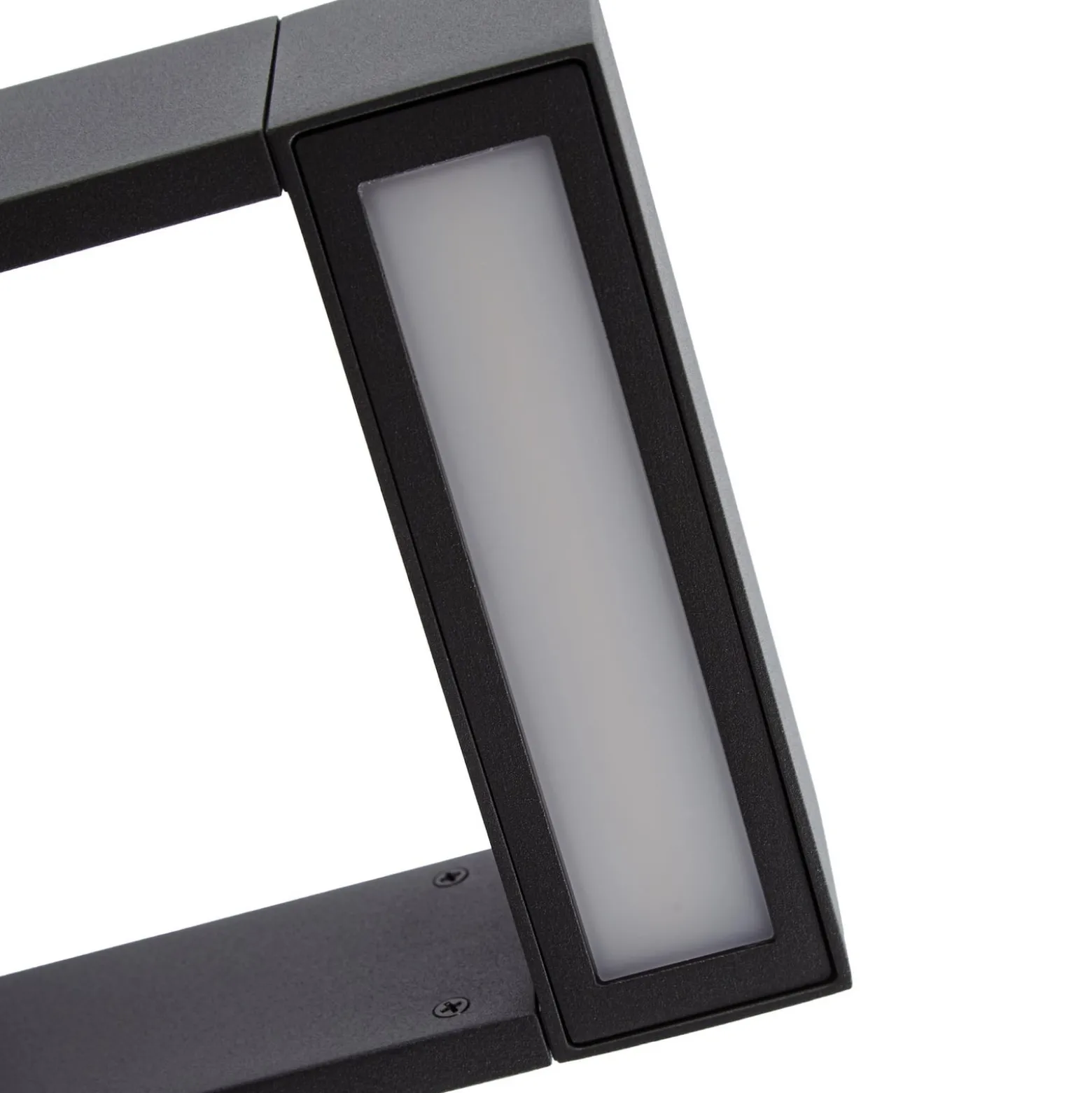 Arcchio LED-ulkoseinälamppu Kovato, liiketunnistin, tummanharmaa, IP65