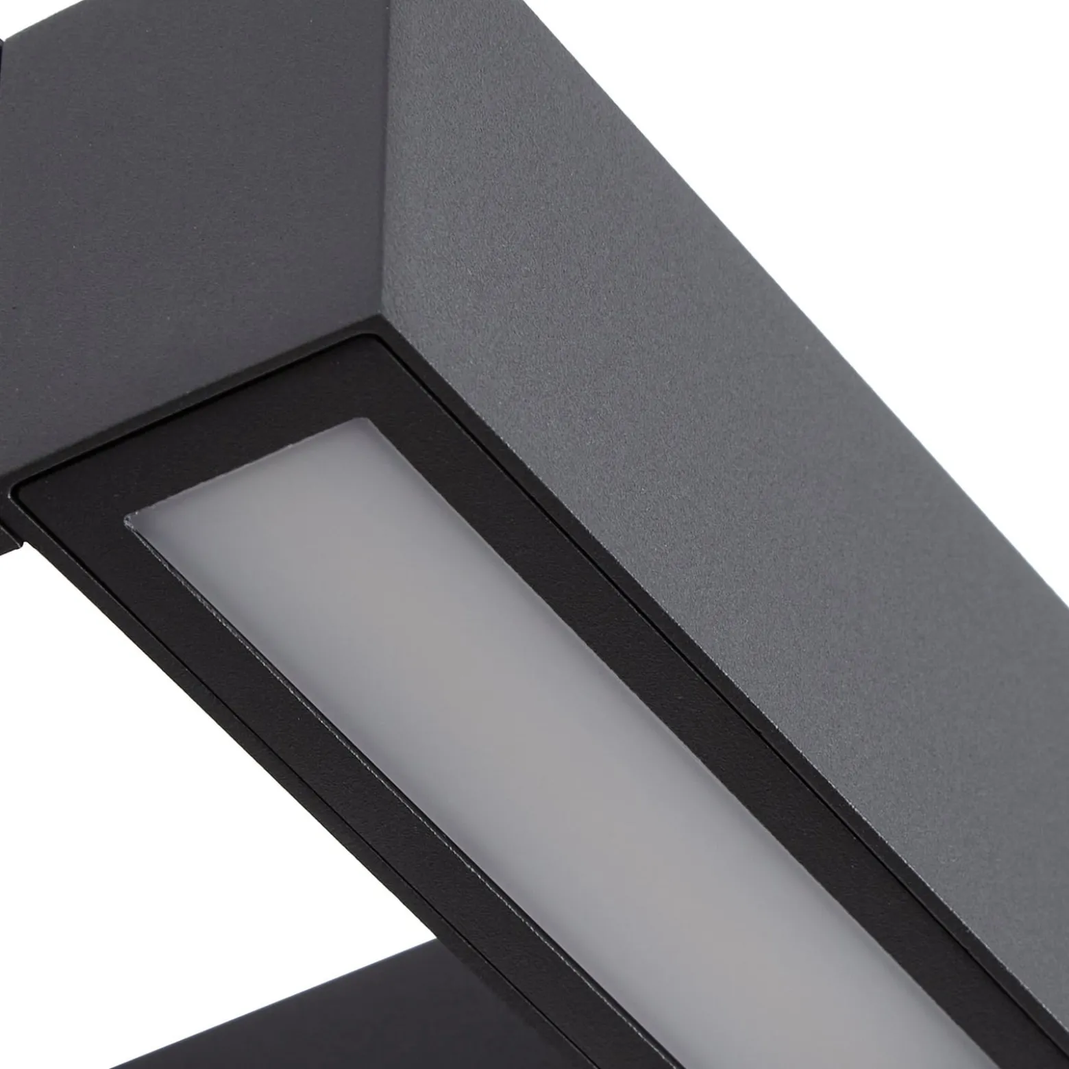 Arcchio LED-ulkoseinälamppu Kovato, liiketunnistin, tummanharmaa, IP65