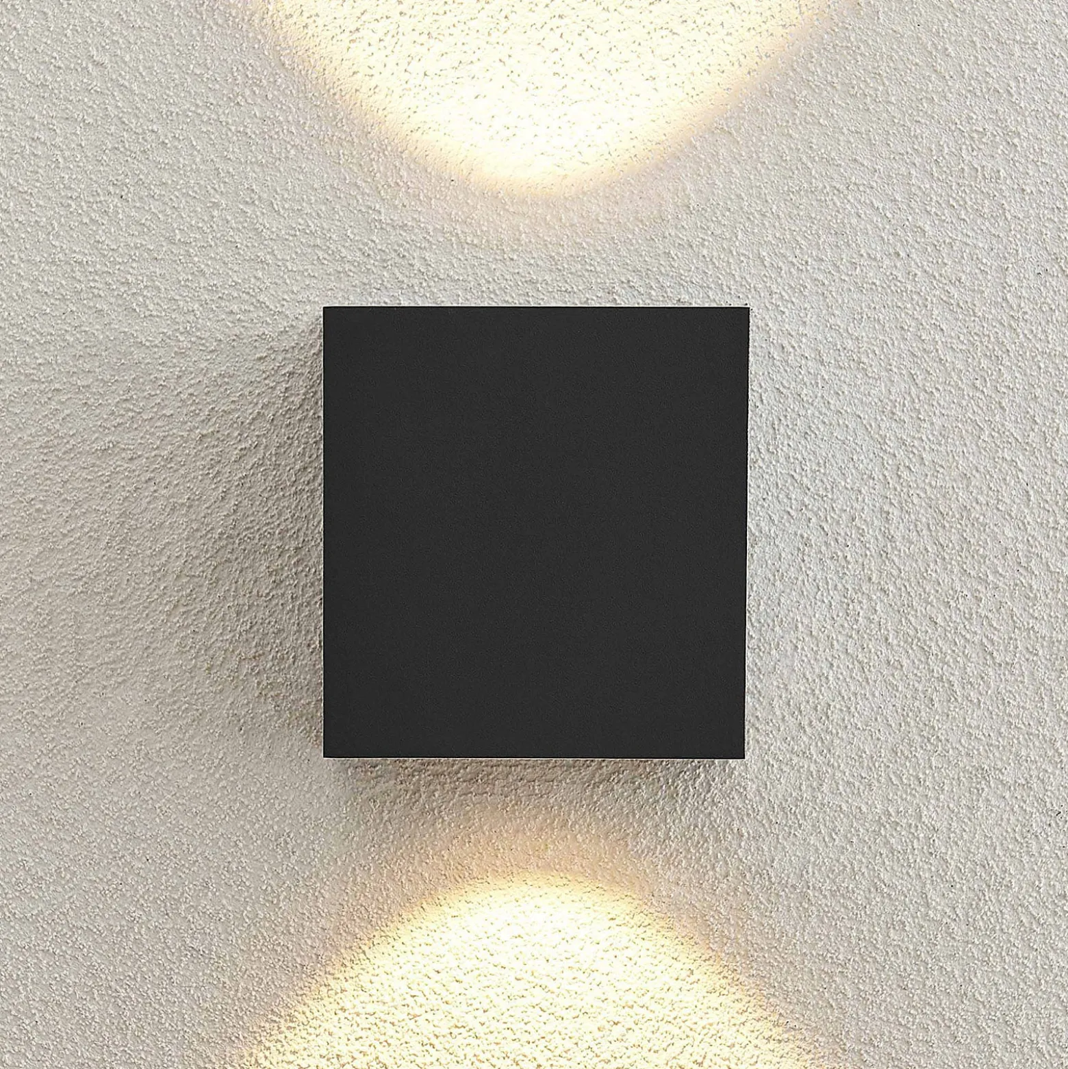 Arcchio LED-ulkoseinälamppu Tassnim, 2-lamppuinen, antrasiitti, IP65