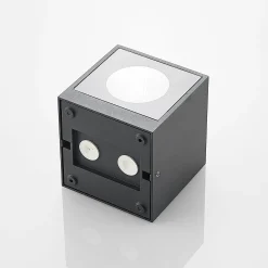 Arcchio LED-ulkoseinälamppu Tassnim, 2-lamppuinen, antrasiitti, IP65