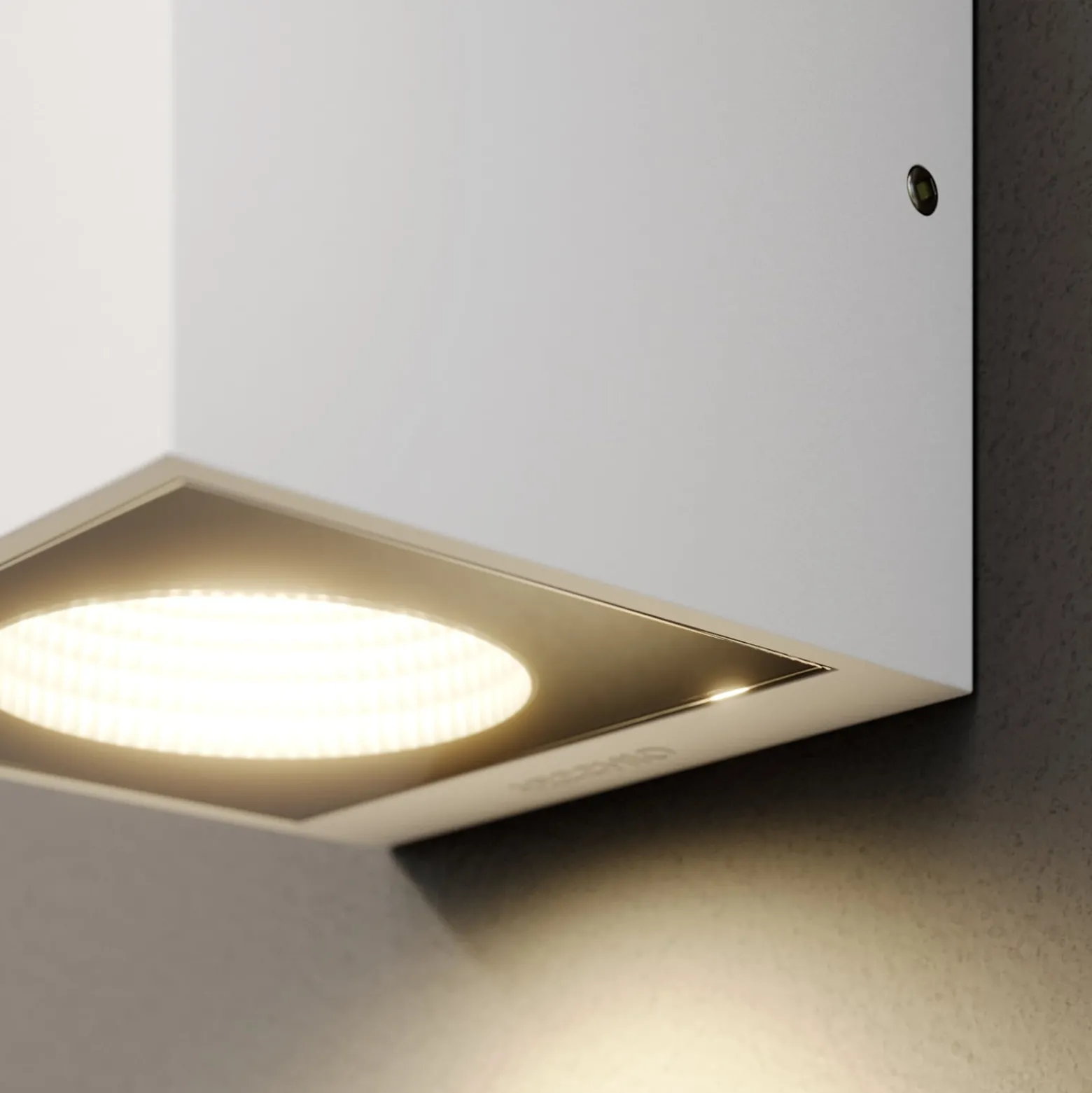 Arcchio LED-ulkoseinälamppu Tassnim, 1-lamppuinen, valkoinen, IP65