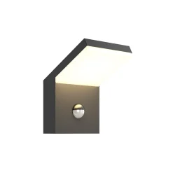 Arcchio LED-ulkoseinävalaisin Yolena, anturi, antrasiitti, alumiini