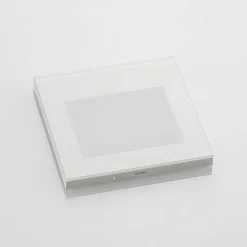 Arcchio LED upotettava seinävalaisin Zamo, valkoinen, 11 cm, metalli, IP65