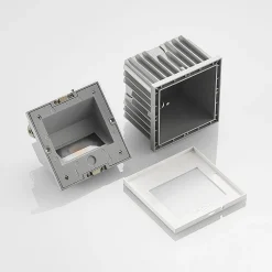 Arcchio LED upotettava seinävalaisin Zamo, valkoinen, 11 cm, metalli, IP65