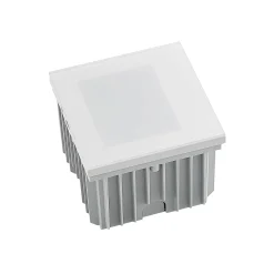 Arcchio LED upotettava seinävalaisin Zamo, valkoinen, 11 cm, metalli, IP65